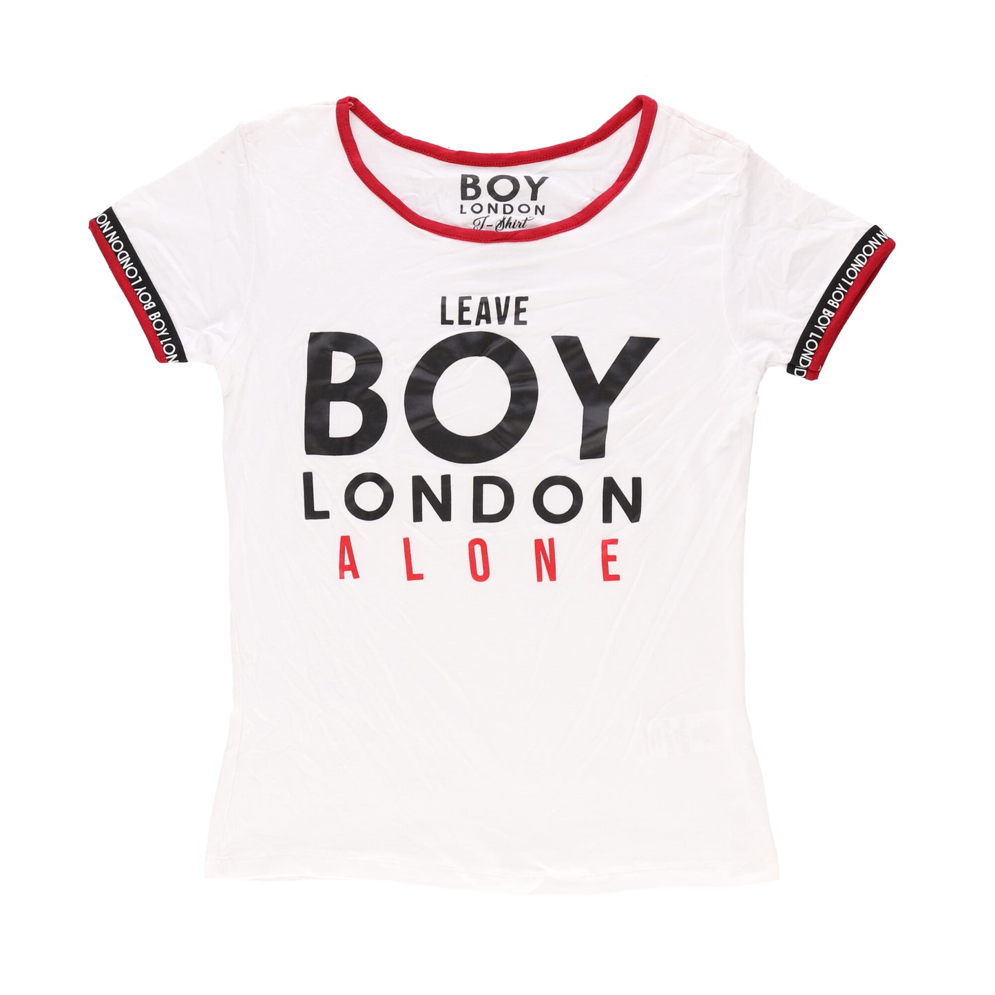 Blusa Blanca Ligera Mujer Manga Corta Leave Boy London Alone
