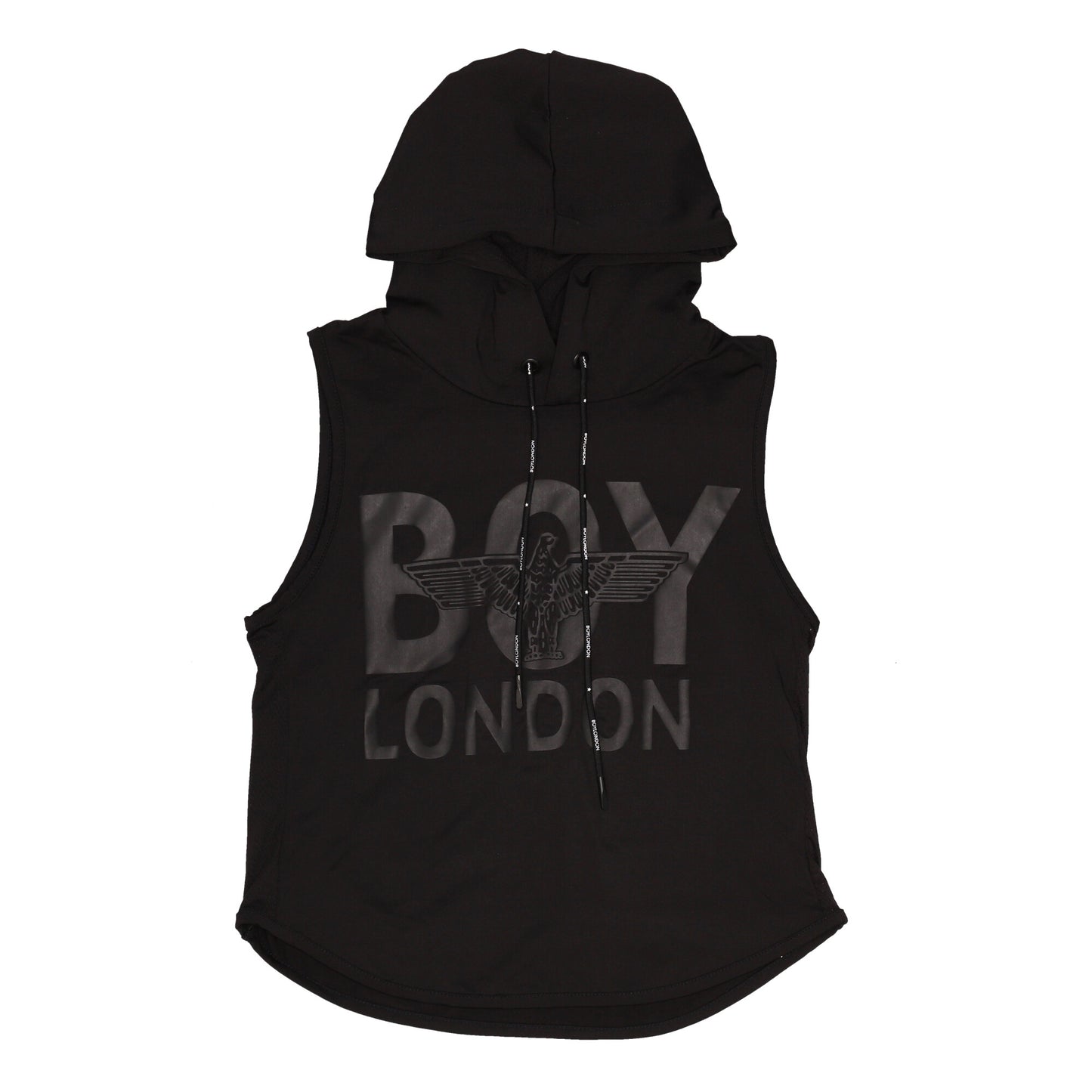Chaleco Deportivo Negro Con Estampado Y Gorro Boy London