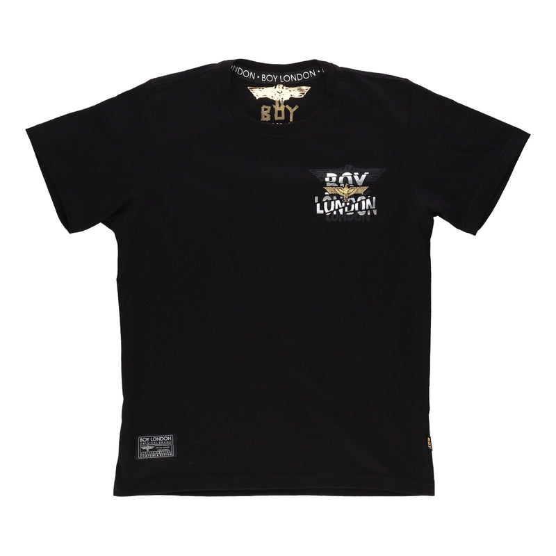 Playera Manga Corta Hombre Estampado Metalico Hd Boy London
