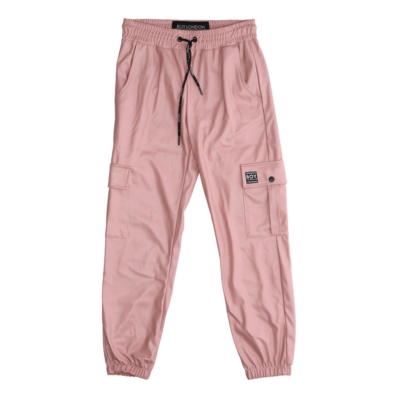 Pantalón Jogger Rosa De Vinipiel Casual Juvenil Boy London