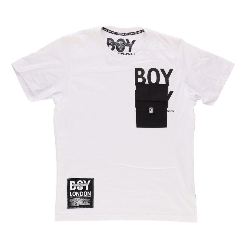 Playera Manga Corta Algodon Para Hombre Con Bolsa Boy London