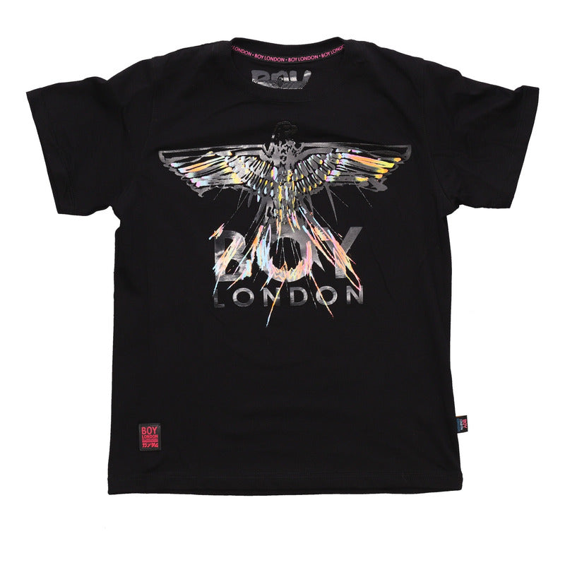 Playera Negra De Hombre Colibrí De Colores Boy London