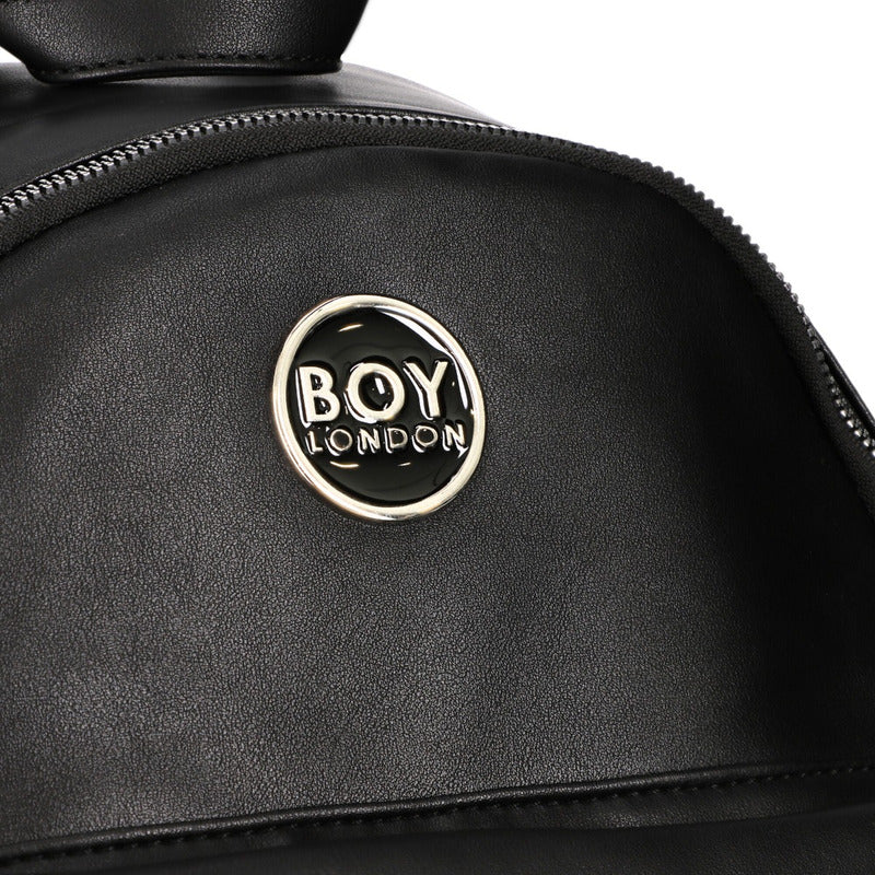 Mini Mochila Negra Para Mujer Dama Antirrobo Boy London Color Negro Diseño De La Tela Liso