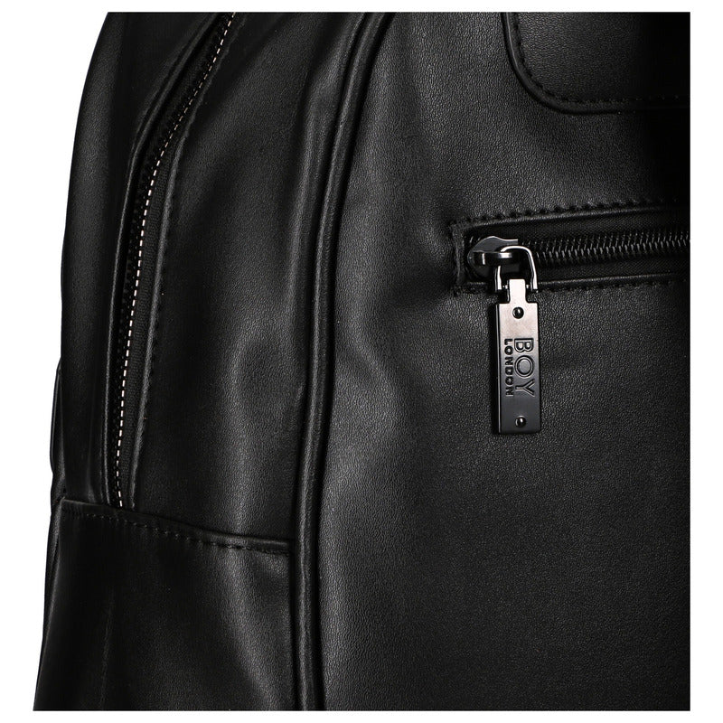 Mini Mochila Negra Casual Para Mujer Antirrobo Boy London