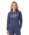 Sudadera Boy London Caligráfico Foil Dorado Azul Jaspeado
