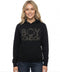 Sudadera Negra de mujer Boy London Logo Pedrería
