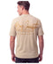 Playera Boy London Waffle Firma Caligráfica Dorada Beige