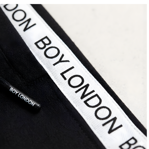 Pants Jogger Boy London Negro Elástico Deportivo Hombre