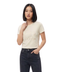 Playera Boy London Mujer Crema Small Steps Foil Oro
