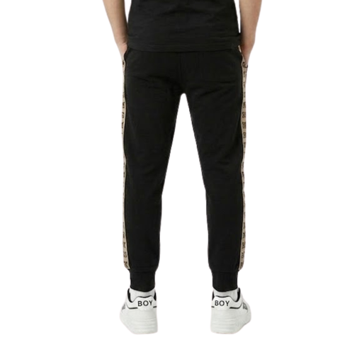 Pants Jogger Boy London Negro Contorno Dorado Original