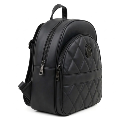 Mochila Urbana Acolchada Negra Boy London Para Mujer Negro Acolchado