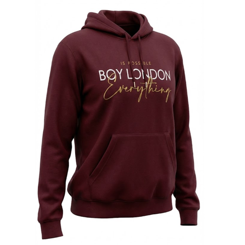 Sudadera Mujer Hoodie Vino Casual Para Boy London