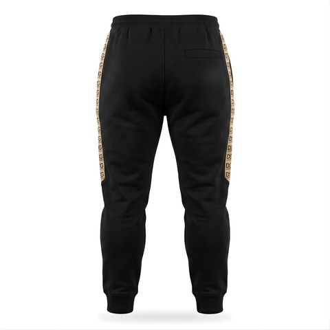 Pants Jogger Boy London Negro Contorno Dorado Original