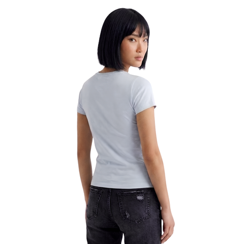 Playera Boy London Mujer Blanca Boutique Foil Oro