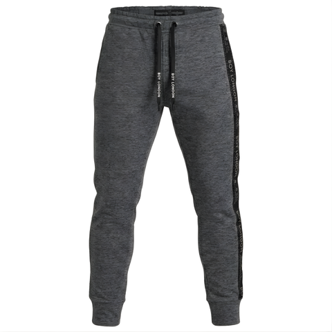 Pants Jogger Boy London Gris Deportivo Elástico Hombre