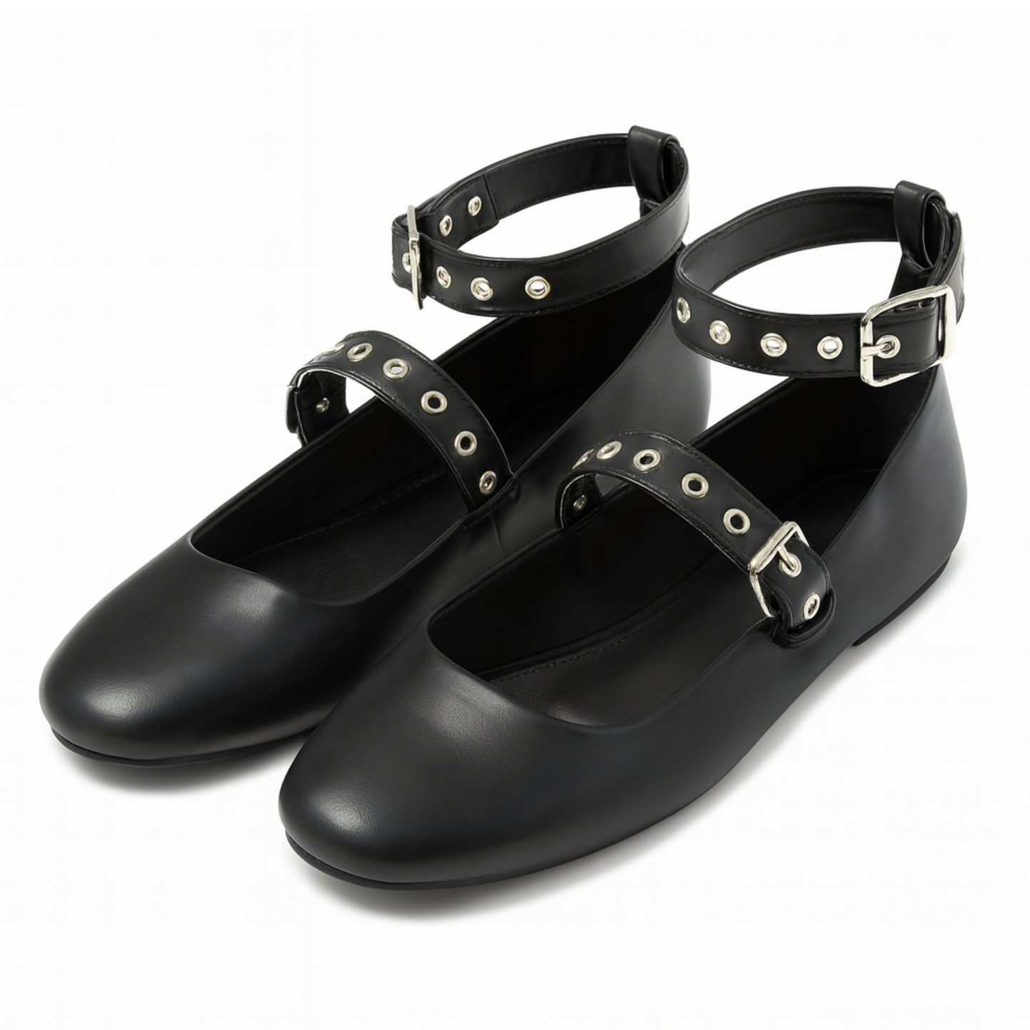 Zapato Negro De Dama Mary Jane Con Doble Hebilla Boy London Shoes