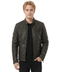Chamarra Vinipiel Boy London Café Biker Afelpada Hombre