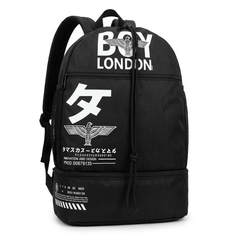 Morral Mochila Boy London Negro | Gym Sack Bolsa Deportiva Unisex