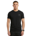 Playera Negra Boy London Hombre Parche Tono sobre Tono