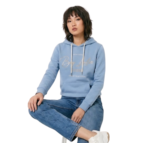 Sudadera Boy London Mujer Azul Cielo Plateado Limited