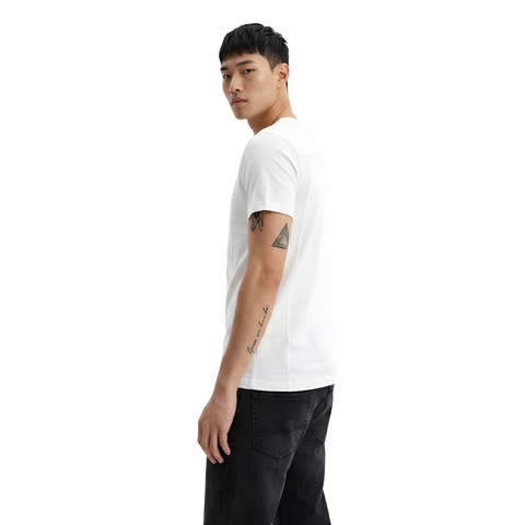 Playera Boy London Hombre Blanca Logo Relieve Total