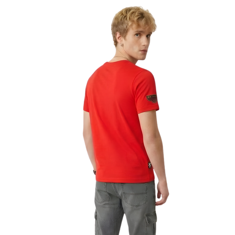Playera Boy London Hombre Roja Logo Relieve Original