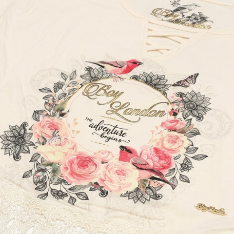 Blusa Boy London Mujer Mandalas Flores Encaje Original