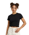 Crop top de Dama Negro con Botones Boy London