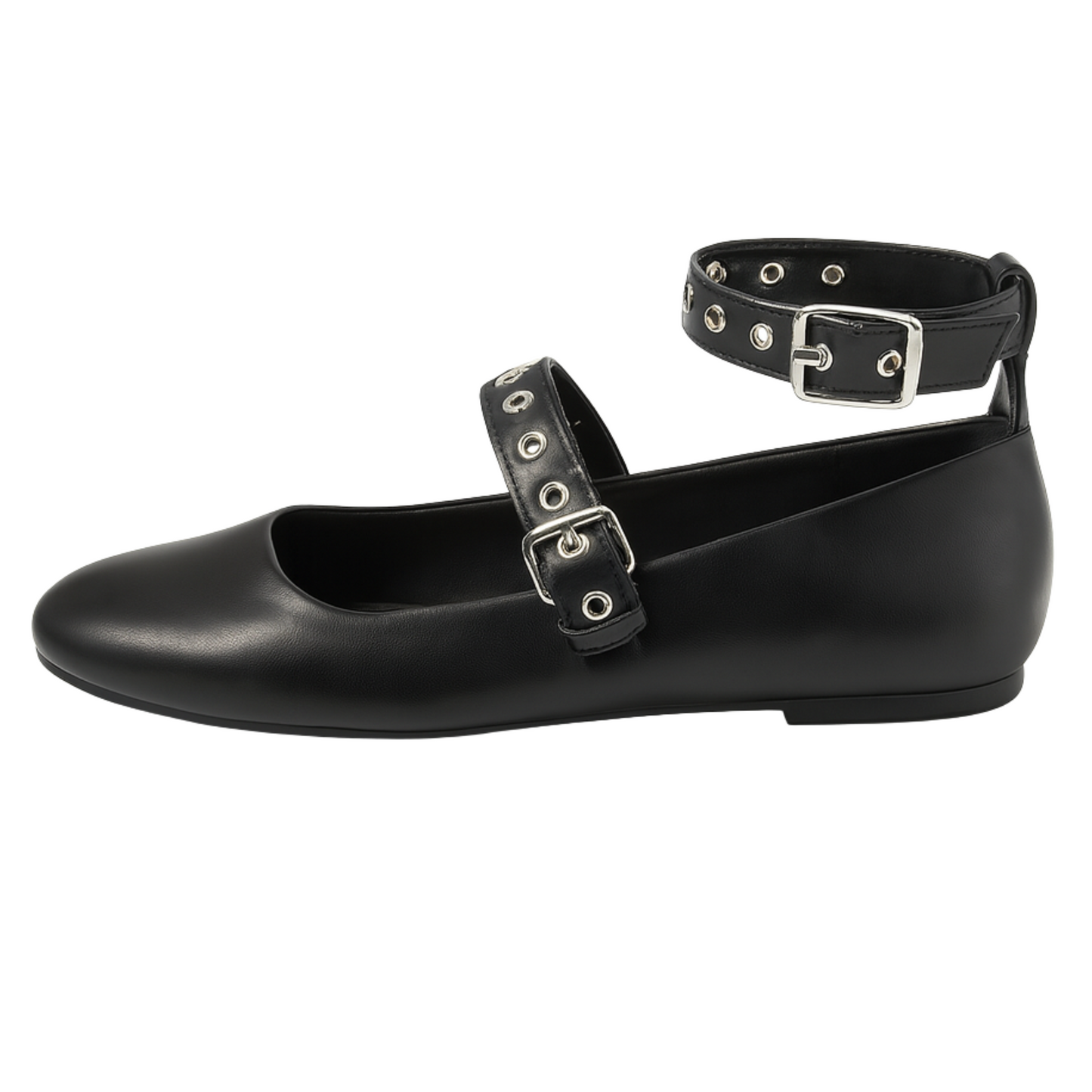 Zapato Negro De Dama Mary Jane Con Doble Hebilla Boy London Shoes