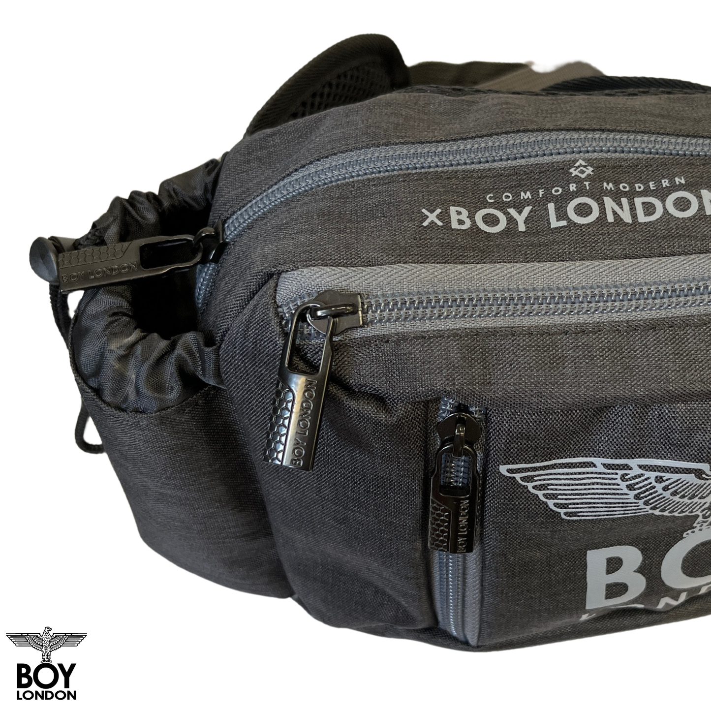 Cangurera Riñonera Reforzada Compartimiento Agua Boy London