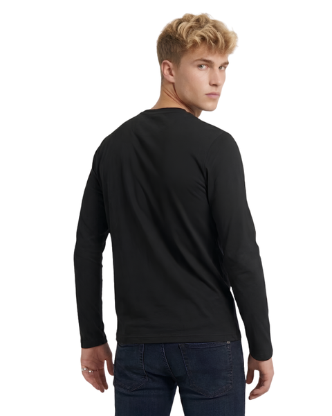 Playera Manga Larga Boy London Hombre Negra Camo Blackout