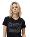 Playera Boy London Mujer Negra Águila Contorno Colores