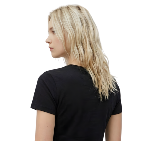 Playera Boy London Mujer Negra Águila Contorno Colores