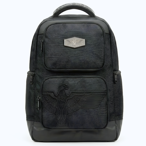 Mochila Boy London Negra Águila Relieve Camo Tonal – BOY LONDON