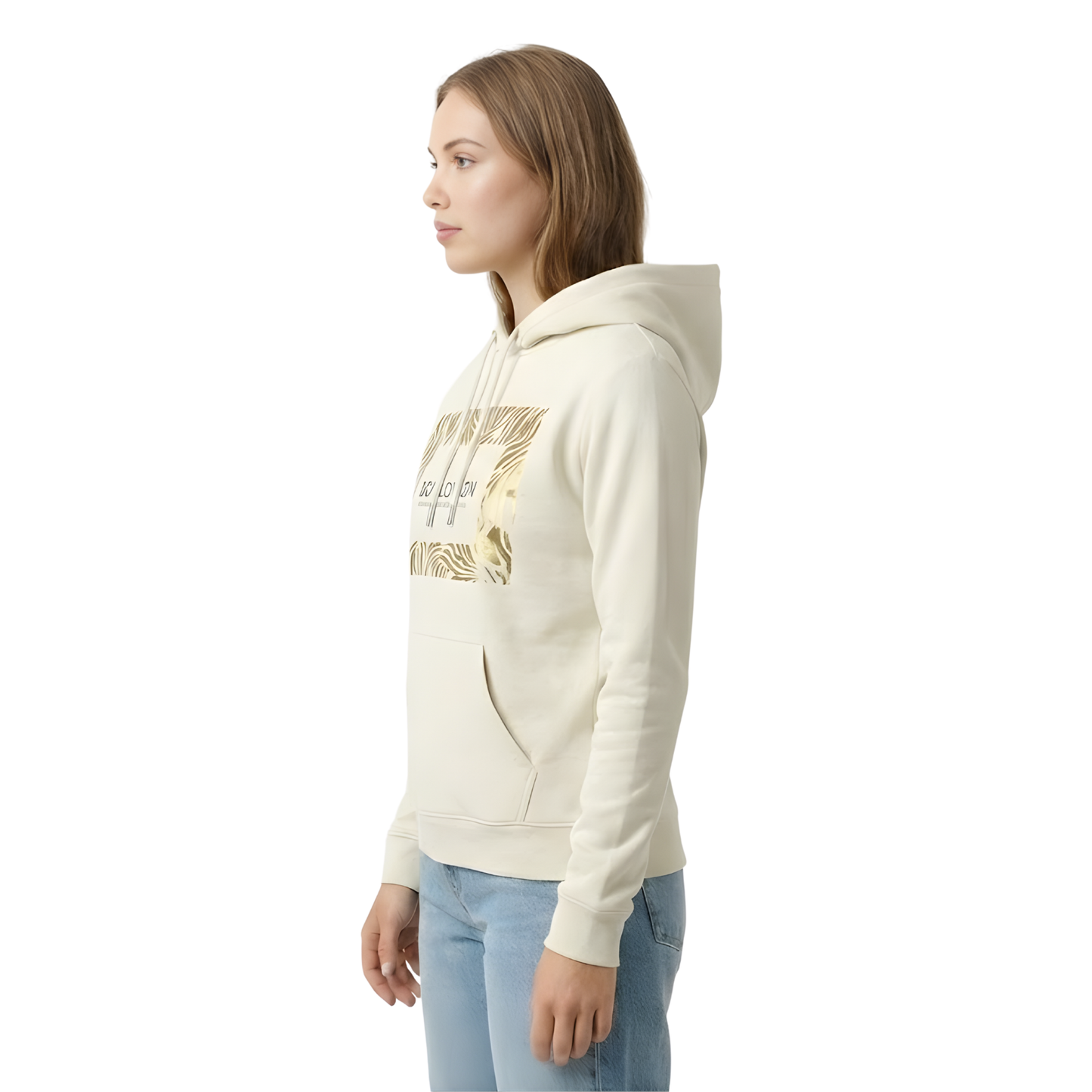 Sudadera Blanca Hoodie de Mujer Boy London