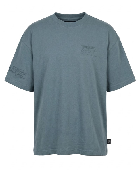 Playera Azul Acero de hombre Boy London Estampado Tonal Águila