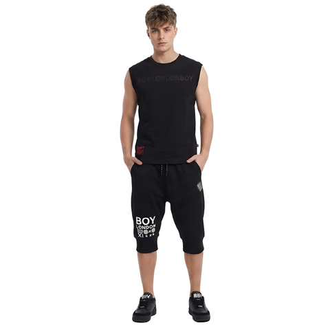 Short Jogger Boy London Hombre Negro Drop Crotch
