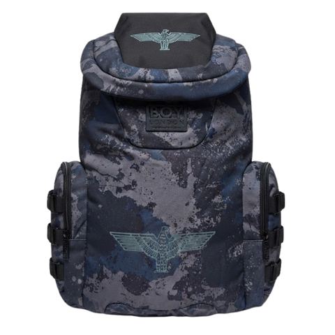 Mochila Boy London Camuflaje Azul | Backpack Urbana Unisex