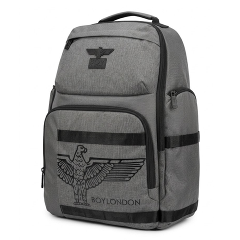 Mochila Boy London Gris | Backpack Urbana Unisex