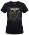 Playera Negra de Dama Boy London Animal Print