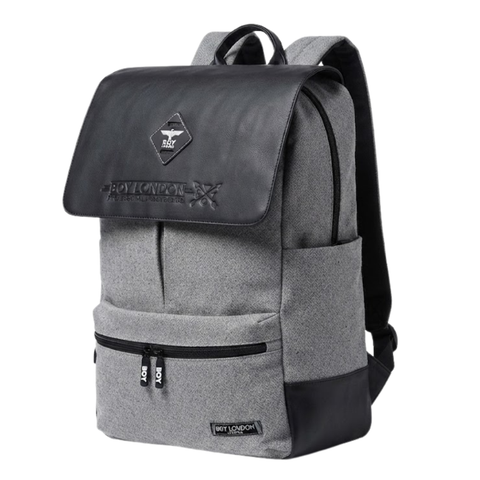 Mochila Boy London Gris | Backpack Urbana Unisex