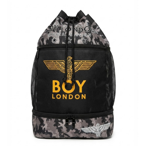 Morral Boy London Camuflaje Gris | Gym Sack Bolsa Deportiva Unisex