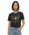 Playera Negra Mujer Letras Rose Gold Foil Oro Boy London