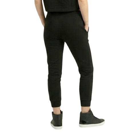 Pants Jogger Boy London Mujer Negro Águila Plateada