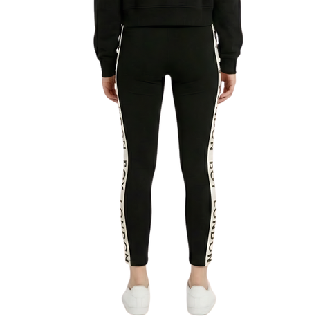 Pants Deportivo Ajustado Negro Mujer Letras Boy London