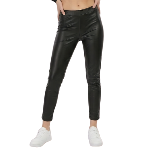 Leggins Vinipiel Boy London Mujer Negro Placa