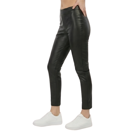 Leggins Vinipiel Boy London Mujer Negro Placa