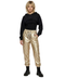 Pantalón Jogger Cargo Metálico Para Mujer Boy London Dorado