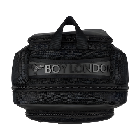 Mochila Boy London Negra Águila Relieve Camo Tonal