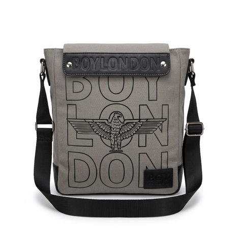 Bolsa Messenger Boy London Gris | Mensajero Cruzada Unisex